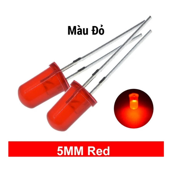 Led Phủ Màu 5mm - Gói 10 Con