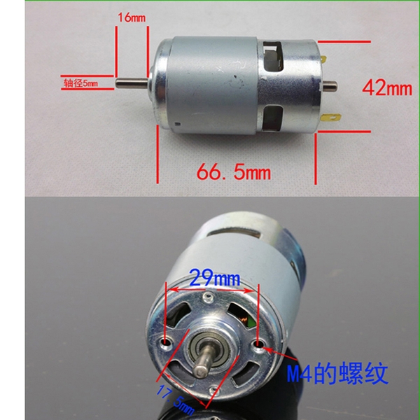 Động Cơ 775 12-24VDC 12000V/P ( Mới 100%- Siêu Khỏe ) Không kèm Ốc