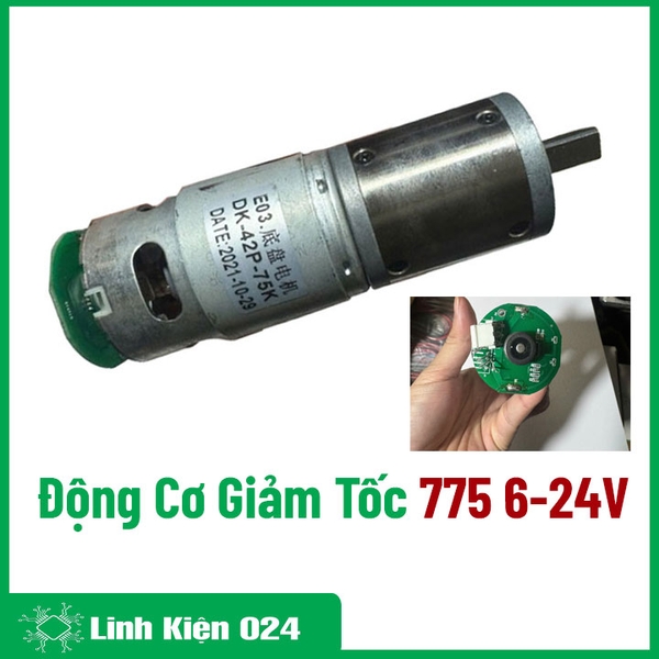 Động Cơ Giảm Tốc 775 6-24V Mô Men Xoắn Cao