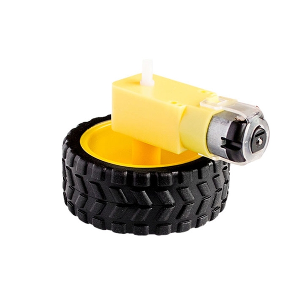 Combo Động Cơ Giảm Tốc Vàng 3V-9V + Bánh Xe