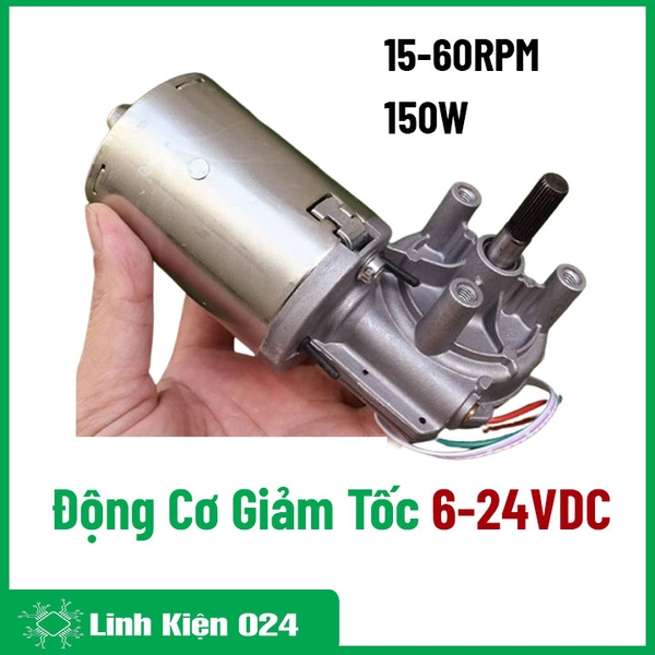 Động Cơ Giảm Tốc ZYT61 6-24VDC 15-60 Vòng/Phút Động Cơ Máy Quay Vịt 150W