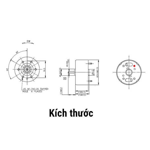 Động Cơ Phát Điện RF300 3-4.5V