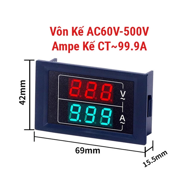 Đồng Hồ Đo Dòng Đo Áp Độ Chính Xác Cao Mà Hình Kĩ Thuật Số