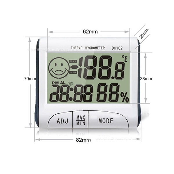 Đồng Hồ Nhiệt Độ - Độ Ẩm DC102
