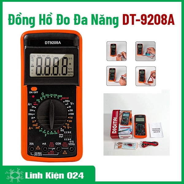 Đồng Hồ Đo Vạn Năng DT-9208A ( BH : 3 Tháng )