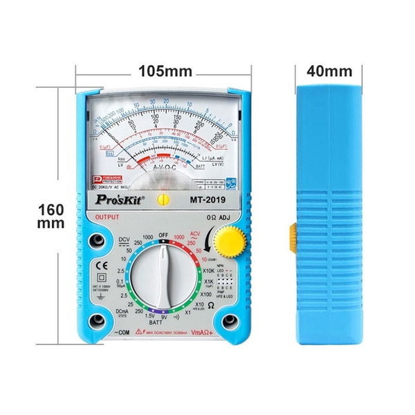 Đồng Hồ Vạn Năng ProsKit MT-2019 (Hàng nhập khẩu )