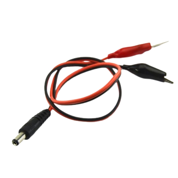 Dây Cáp Nguồn DC 5.5x2.1mm Đực Ra Đầu Kẹp Cá Sấu
