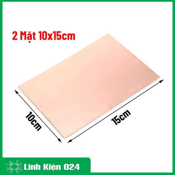 Phíp Đồng Thủy Tinh 2 Mặt 10x15cm Dày 1.6mm