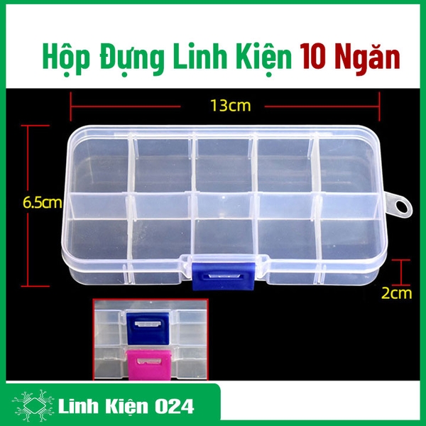 Hộp Đựng Linh Kiện Loại 10 Ngăn