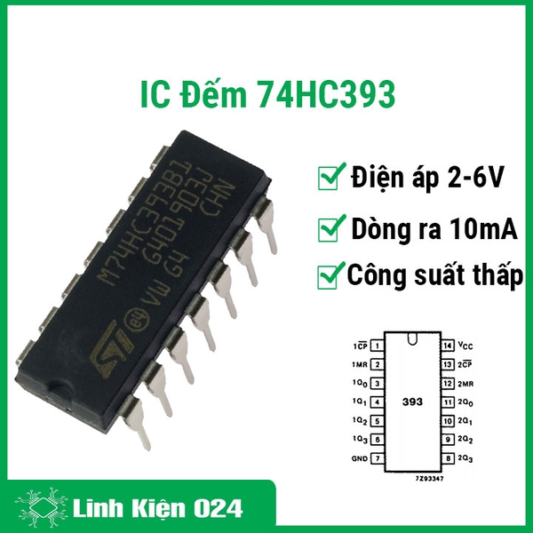 IC 74HC393 DIP14