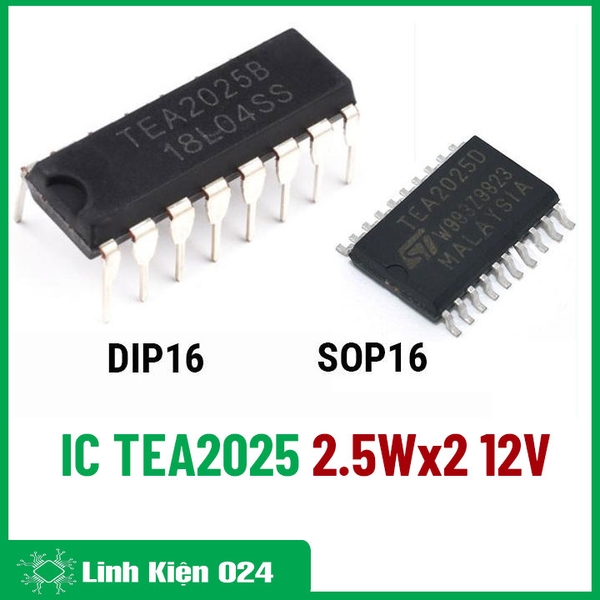 IC Audio TEA2025 2.5Wx2 12V