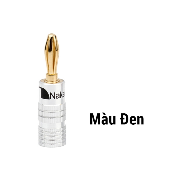 Jack Bắp Chuối Âm Thanh 4mm Mạ Vàng Đồng Nguyên Chất Nakamichi Của Mỹ
