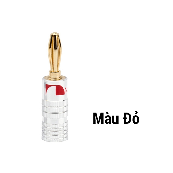Jack Bắp Chuối Âm Thanh 4mm Mạ Vàng Đồng Nguyên Chất Nakamichi Của Mỹ