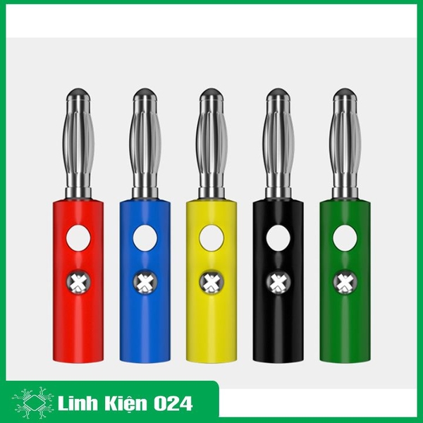 Đầu Jack Bắp Chuối 4mm Đực Nhiều Màu