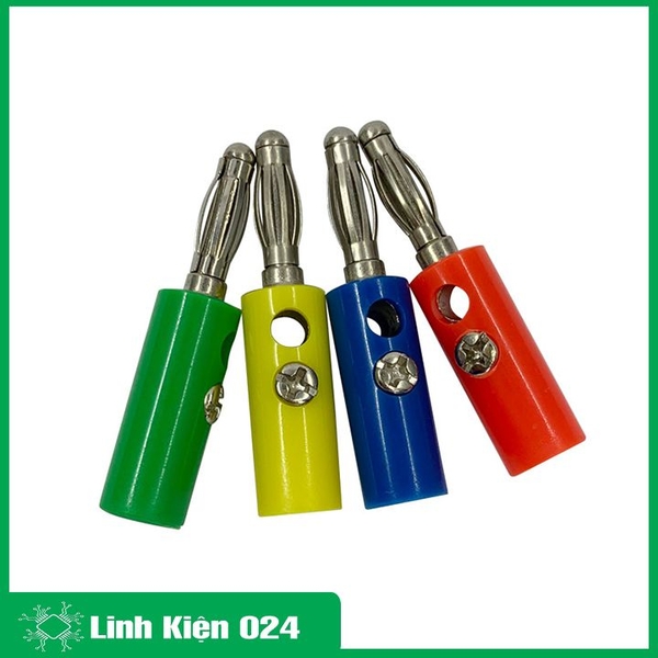 Đầu Jack Bắp Chuối 4mm Đực Nhiều Màu