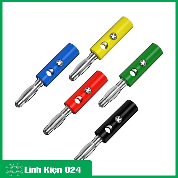 Đầu Jack Bắp Chuối 4mm Đực Nhiều Màu
