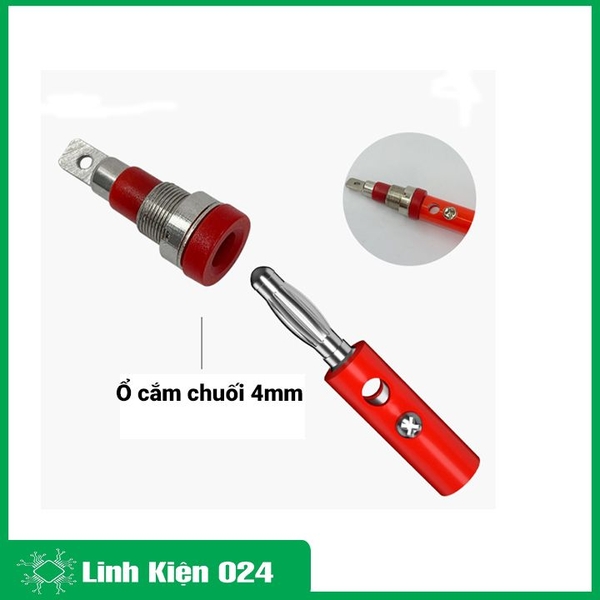 Đầu Jack Bắp Chuối 4mm Đực Nhiều Màu