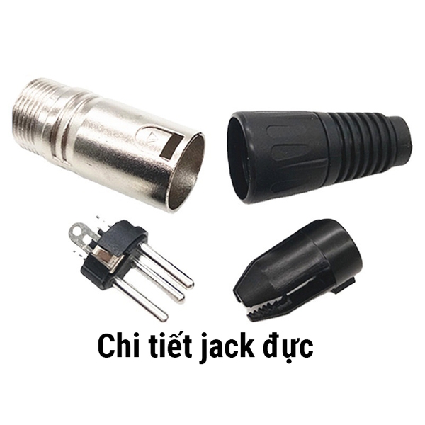 Chân Jack Cắm Micro Thụy Sĩ Canon ba lõi XLR Canon 3 Chân