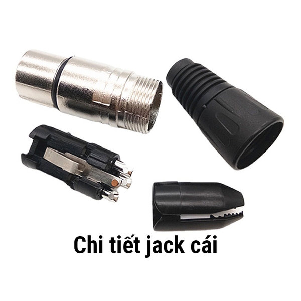 Chân Jack Cắm Micro Thụy Sĩ Canon ba lõi XLR Canon 3 Chân