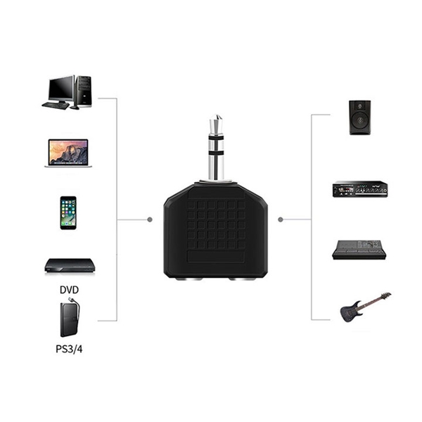 Jack Chia Audio 3.5mm 2 Cổng Ra (k1i8)