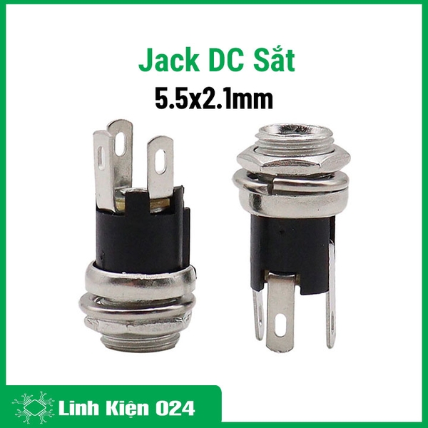 Jack DC 5.5x2.1mm Sắt (k1k1)