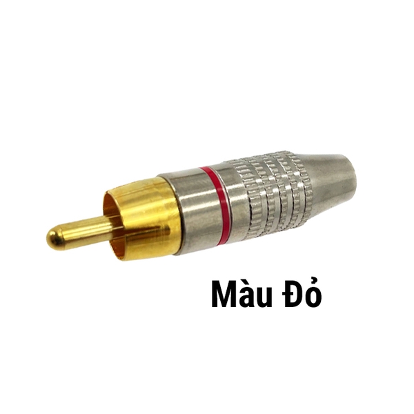 Jack Hoa Sen Đực Mạ Vàng AV/RCA Jack Cắm Âm Thanh