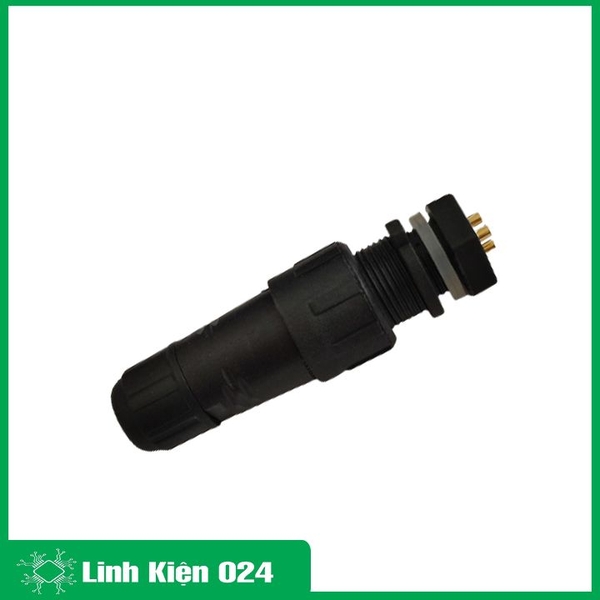 Jack Nối Dây 4P Chống Nước Jack Nguồn Camera M16 Chân Đồng