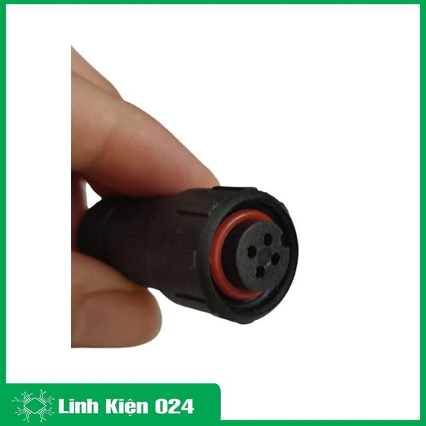Jack Nối Dây 4P Chống Nước Jack Nguồn Camera M16 Chân Đồng