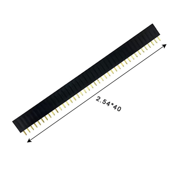 Thanh Jump Cái Đơn 1x40P 2.54mm ( Đen ) (k1a8)
