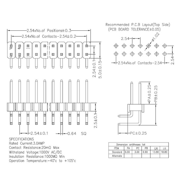 Jump Đực Đôi Cong 2.54 (k1a7)