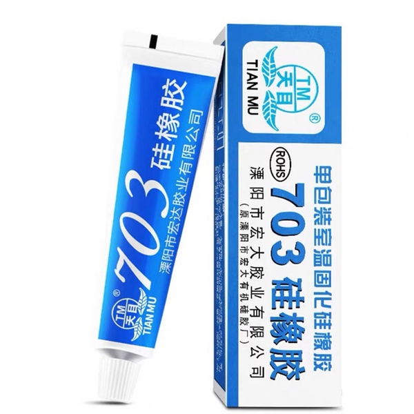 Keo Silicone 703 Màu Trắng Cực Dày Dán Và Niêm Phong Linh Kiện (K2C11)