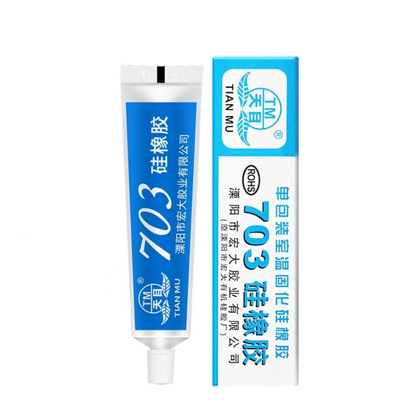 Keo Silicone 703 Màu Trắng Cực Dày Dán Và Niêm Phong Linh Kiện (K2C11)