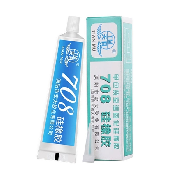 Keo Silicone 708 Màu Trắng Cách Điện Chống Hồ Quang Không Nóng Chảy Dán Và Niêm Phong Linh Kiện (K2C12)