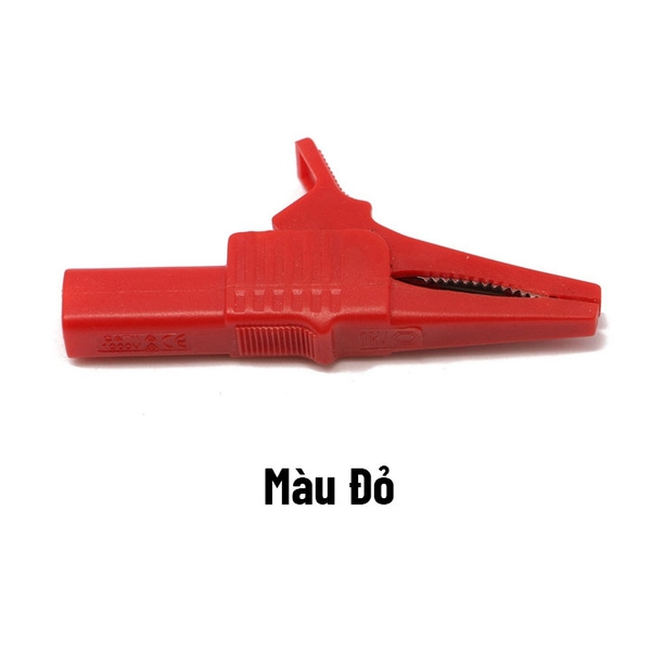 Kẹp Cá Sấu 10mm Tải 32A Thuận Tiện Đo Kiểm Tra Chân Kết Nối Bắp Chuối 4.0mm