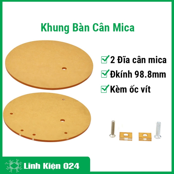 Khung Bàn Cân Mica Dùng Cho Cảm Biến Cân Nặng Loadcell