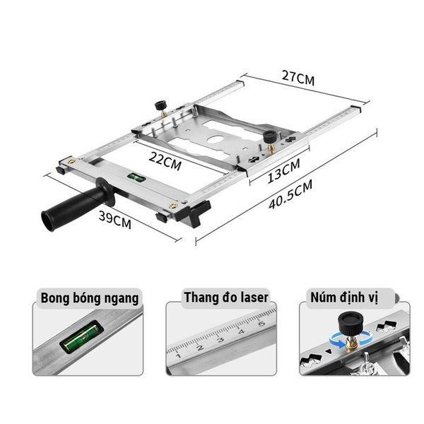 Khung Lắp Máy Cắt Máy Cưa Cầm Tay Cắt Gỗ Cắt Đá 5 Inch