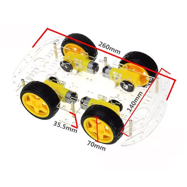 Khung Xe Robot 4 Bánh