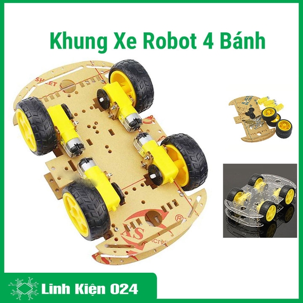 Khung Xe Robot 4 Bánh