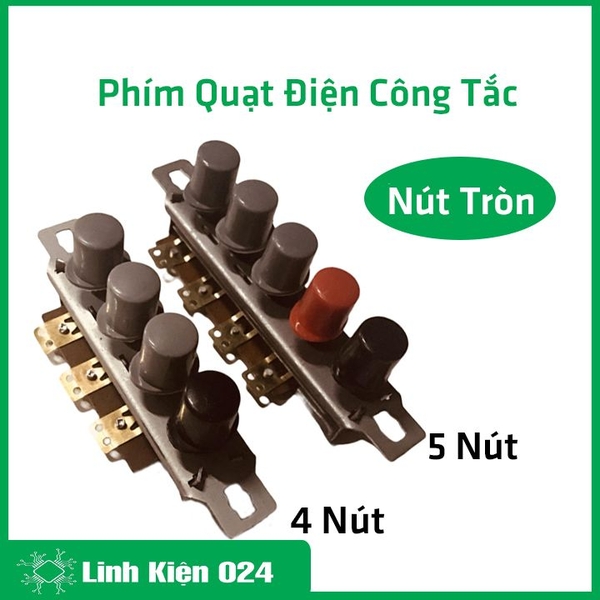 Phím Quạt Công Tắc Điều Chỉnh Tốc Độ Gió Quạt Điện Loại Tròn