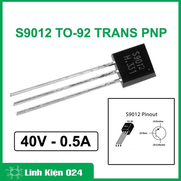 S9012 TO-92 TRANS PNP 0,5A 40V