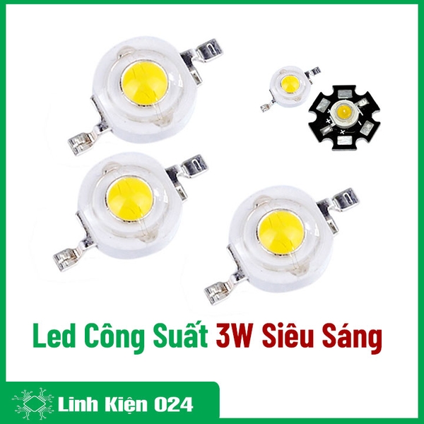 Led Công Suất 3W Sáng Trắng