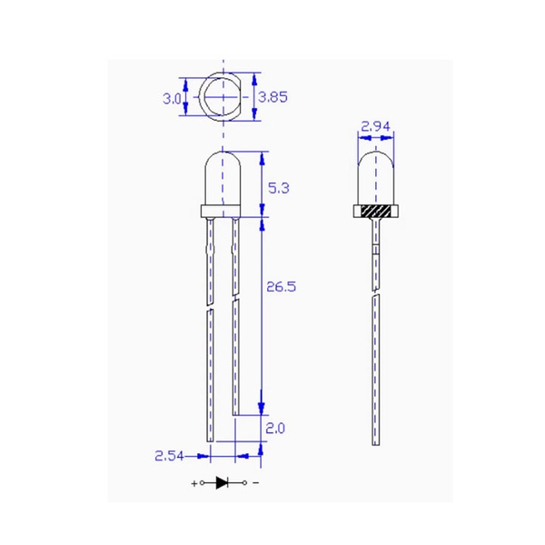 Combo 10 Led Phát Hồng Ngoại 3mm