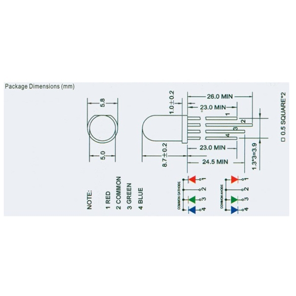 Led RGB 7 Màu Siêu Sáng 5mm