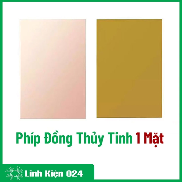 Phíp Đồng Thủy Tinh 1 Mặt 1.6mm Nhiều Kích Thước
