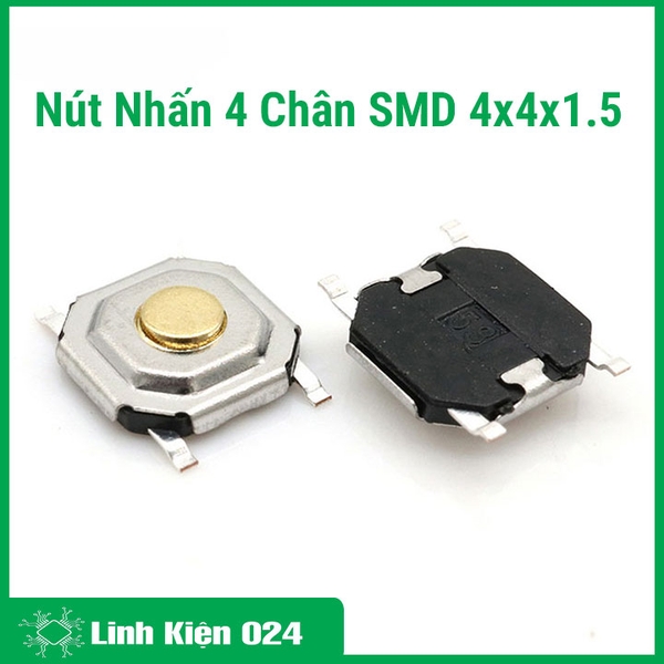 Combo 5 Nút Nhấn 4 chân SMD 4x4x1.5mm