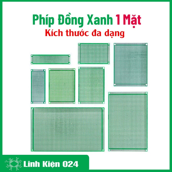 Phíp Đồng Đục Lỗ PCB Màu Xanh Lá