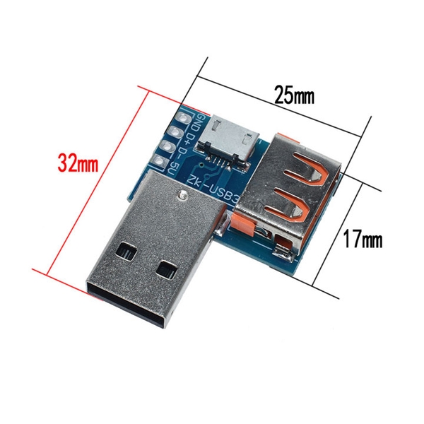 Mạch Chuyển Đổi USB Đực Sang USB Cái Và USB Micro