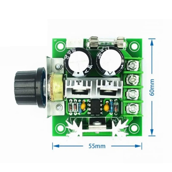 Mạch Điều Khiển Tốc Độ Động Cơ PWM V6 12-24VDC 10A Kích Thước Nhỏ Công Suất Cao