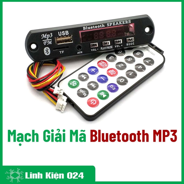 Mạch Giải Mã Mp3 CÓ Bluetooth 7-12VDC