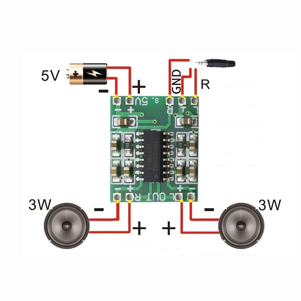 Mạch Khuếch Đại Âm Thanh PAM8403 2X3W 5V
